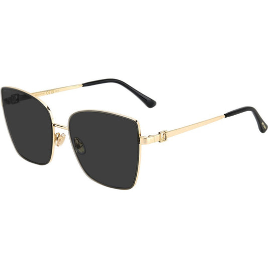 Jimmy Choo VELLA/S 2M2IR Gold Sunglasses - Gold frame, Black lens