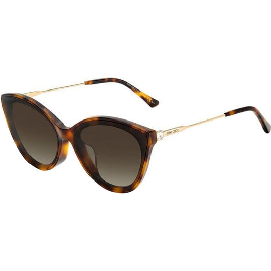 Jimmy Choo RYM/S 086HA Gold Sunglasses - Gold frame, Brown lens