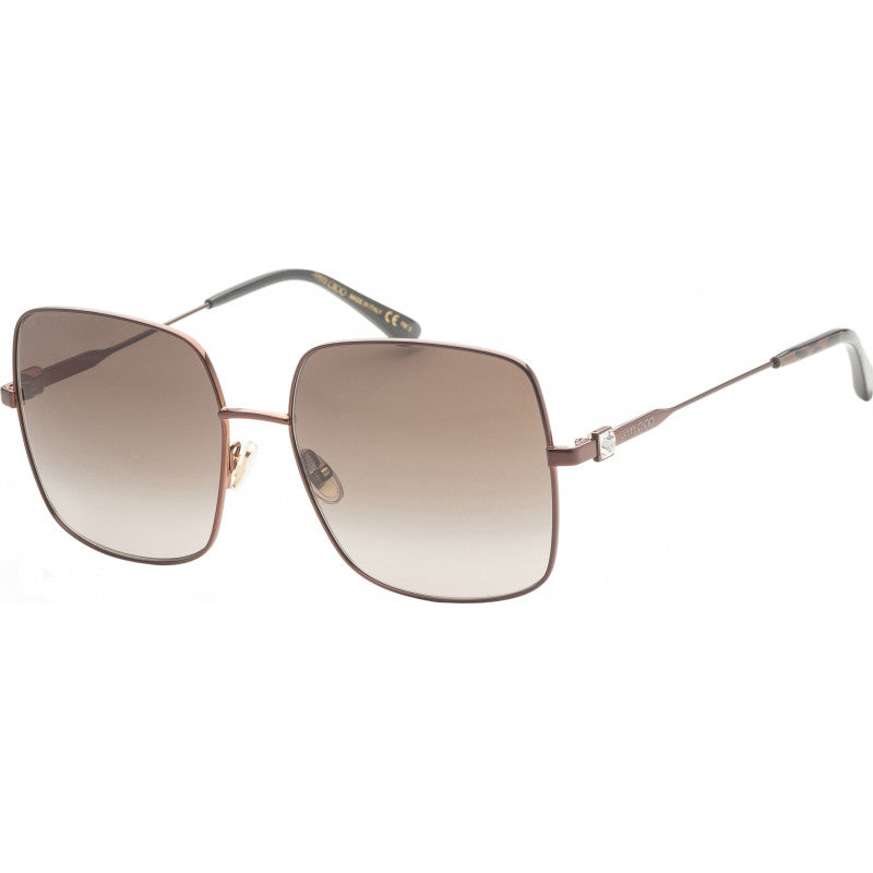 Jimmy Choo LILI/S DDB GOLD COPPER Bronze Sunglasses - Bronze / Copper frame, Brown Lens