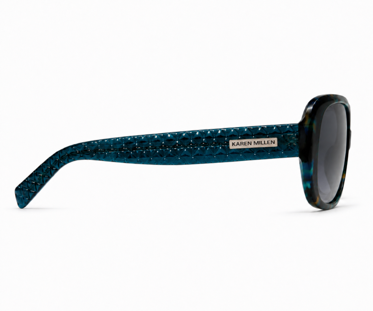 Karen Millen KM5060 604 Teal Blue Sunglasses
