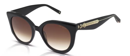 Ted Baker TB1759 001 53 Gloss Solid Brown Sunglasses