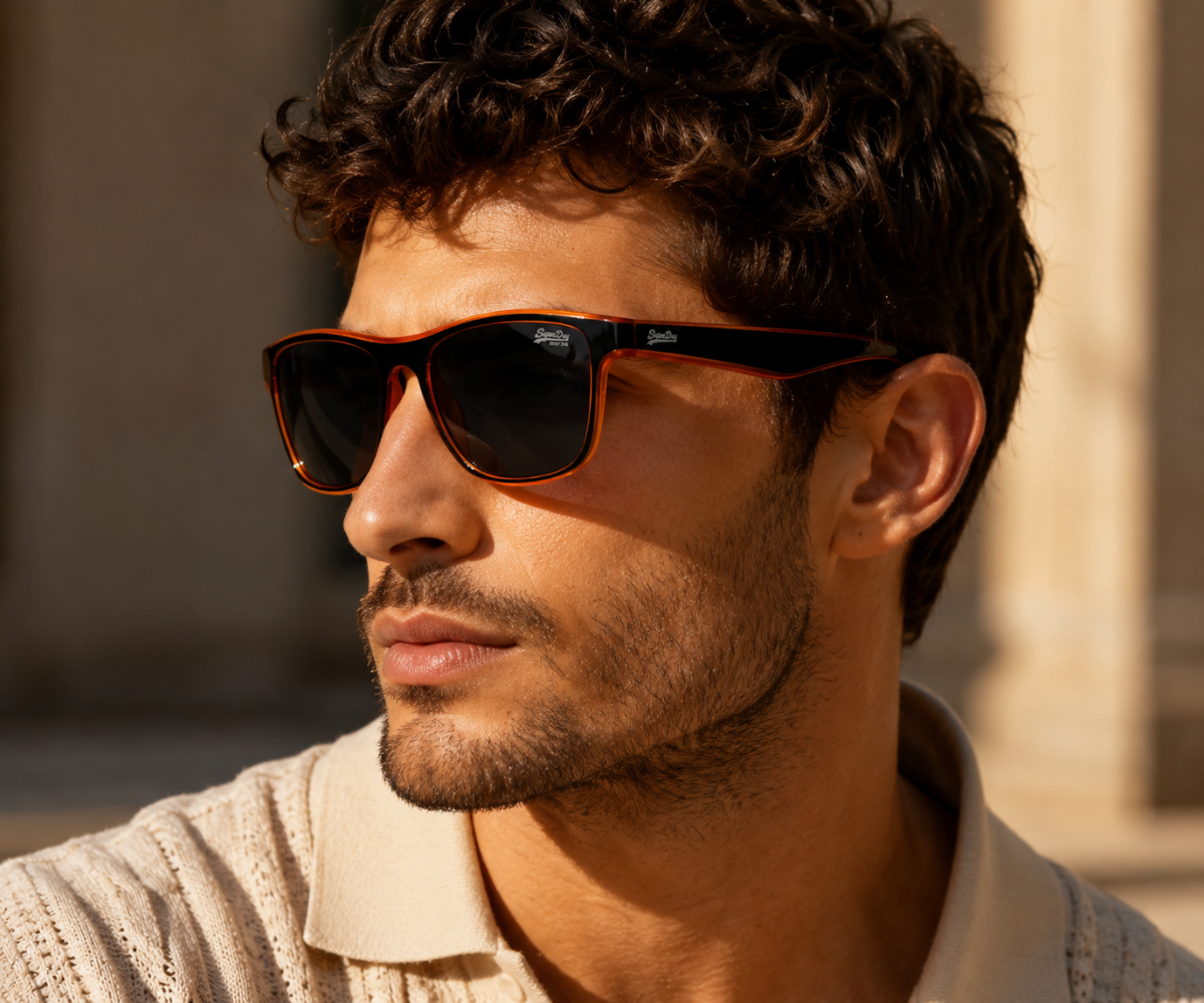 Superdry SDS-ROCKSTEP-104 Black Orange Sunglasses