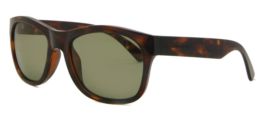 Serengeti SS557001 Havana Sunglasses - Brown / Tortoise frame, Green lens