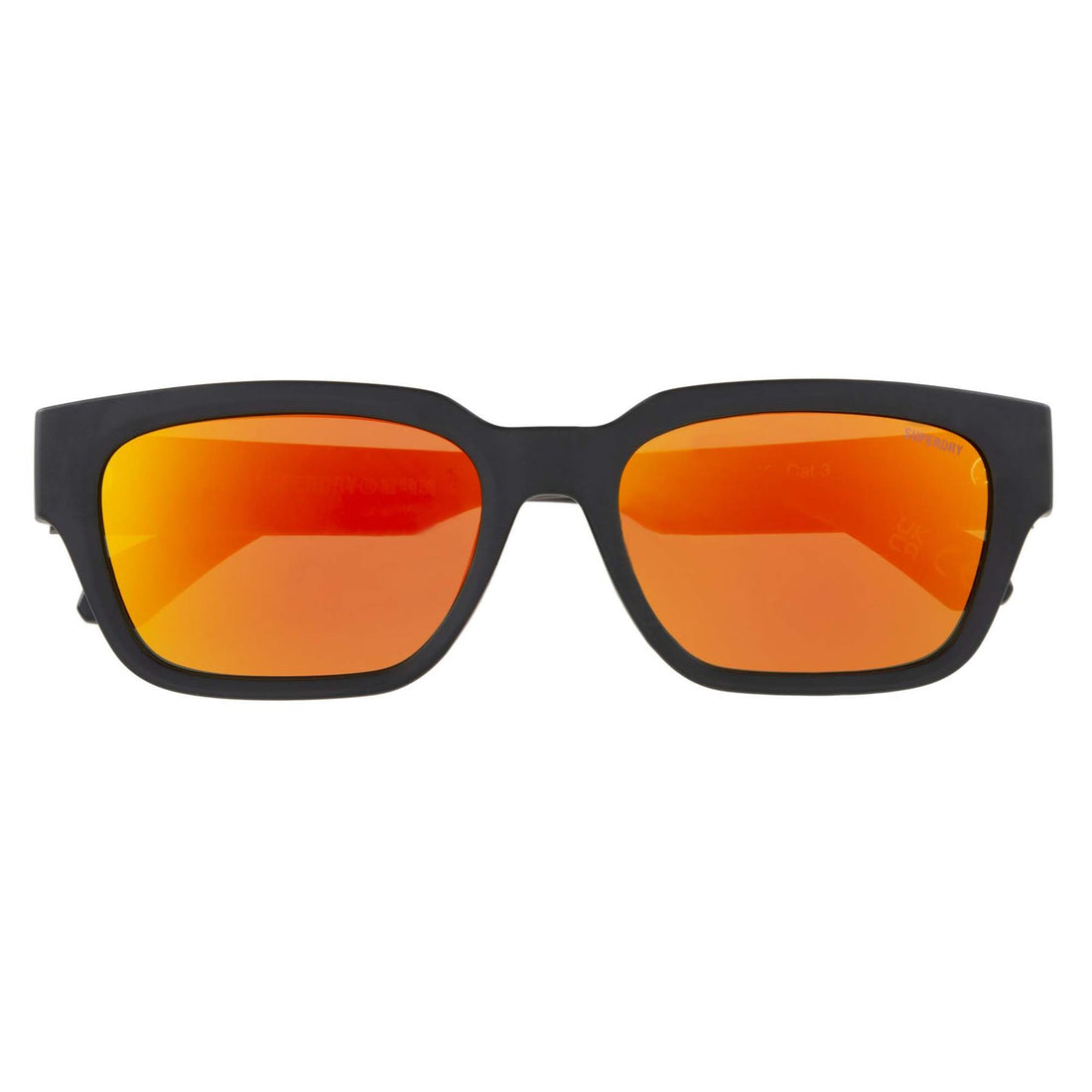Superdry SDS-5004-104 Black Sunglasses - Black frame, Orange Lens lens