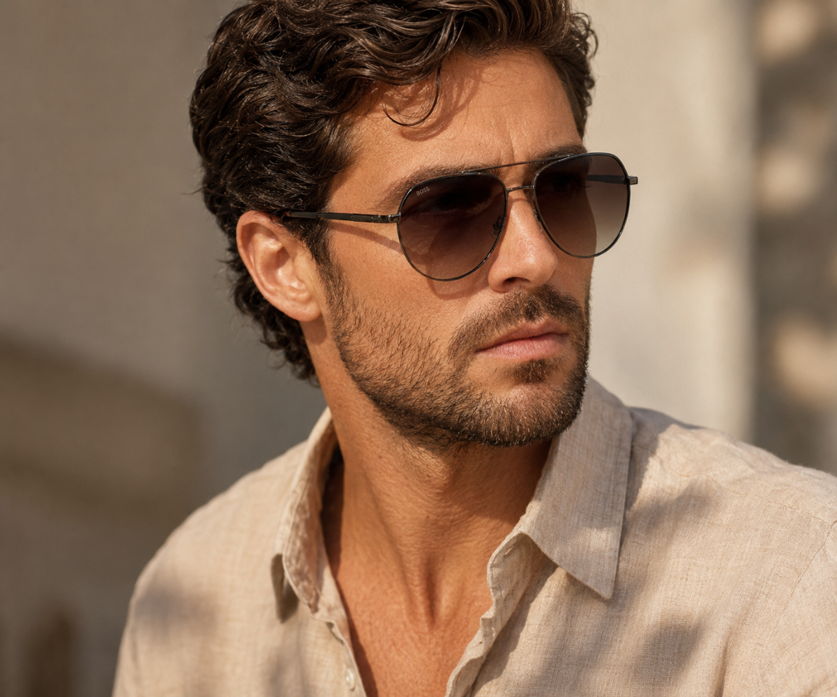 Hugo Boss BOSS 1447/S KJ1 DK Gun Metal Sunglasses