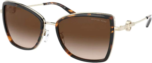 Michael Kors 0MK1067B 101413 Dark Tortoise Light Gold Sunglasses