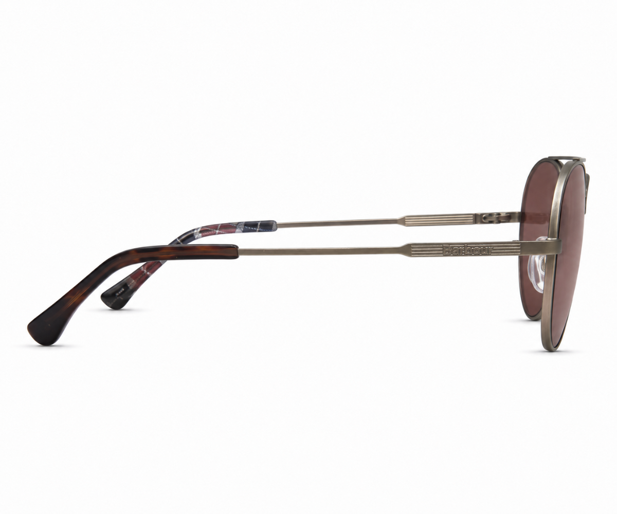 Barbour BA8112 C1 Silver Gun Metal Sunglasses