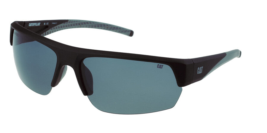 CAT CTS-8022-104P Matte Black Sunglasses - Black frame, Grey lens