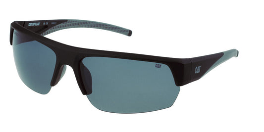 CAT CTS-8022-104P Matte Black Sunglasses - Black frame, Grey lens