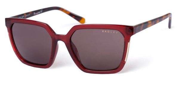 Radley 6506 172A Transparent Burgundy Sunglasses - Red / Burgundy frame, Brown lens