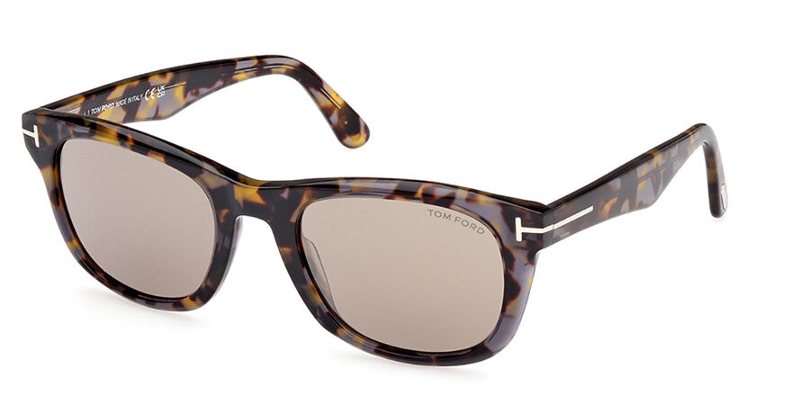 Tom Ford FT1076/S 55L Dark Havana Sunglasses - Brown / Tortoise frame, Brown lens