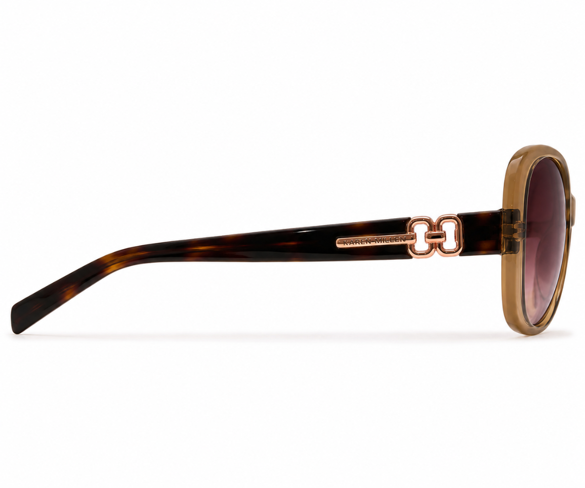 Karen Millen KM5054 101 Champagne Brown Sunglasses