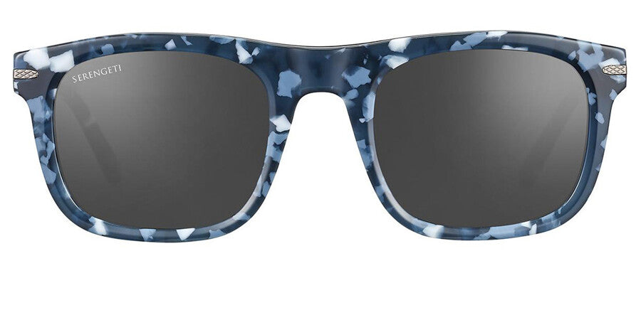 Serengeti SS576007 Shiny Blue Marble Sunglasses - Blue frame, Grey lens