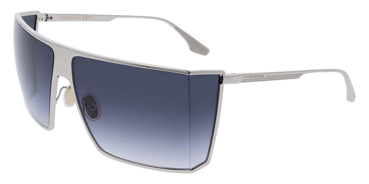 Victoria Beckham VB249S (040) Silver Sunglasses - Silver frame, Grey lens