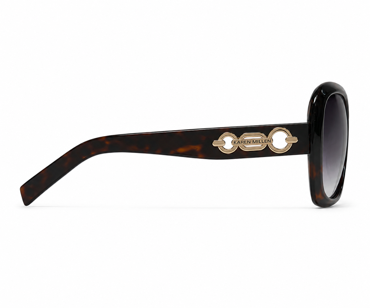 Karen Millen KM5053 103 57 Brown Havana Sunglasses