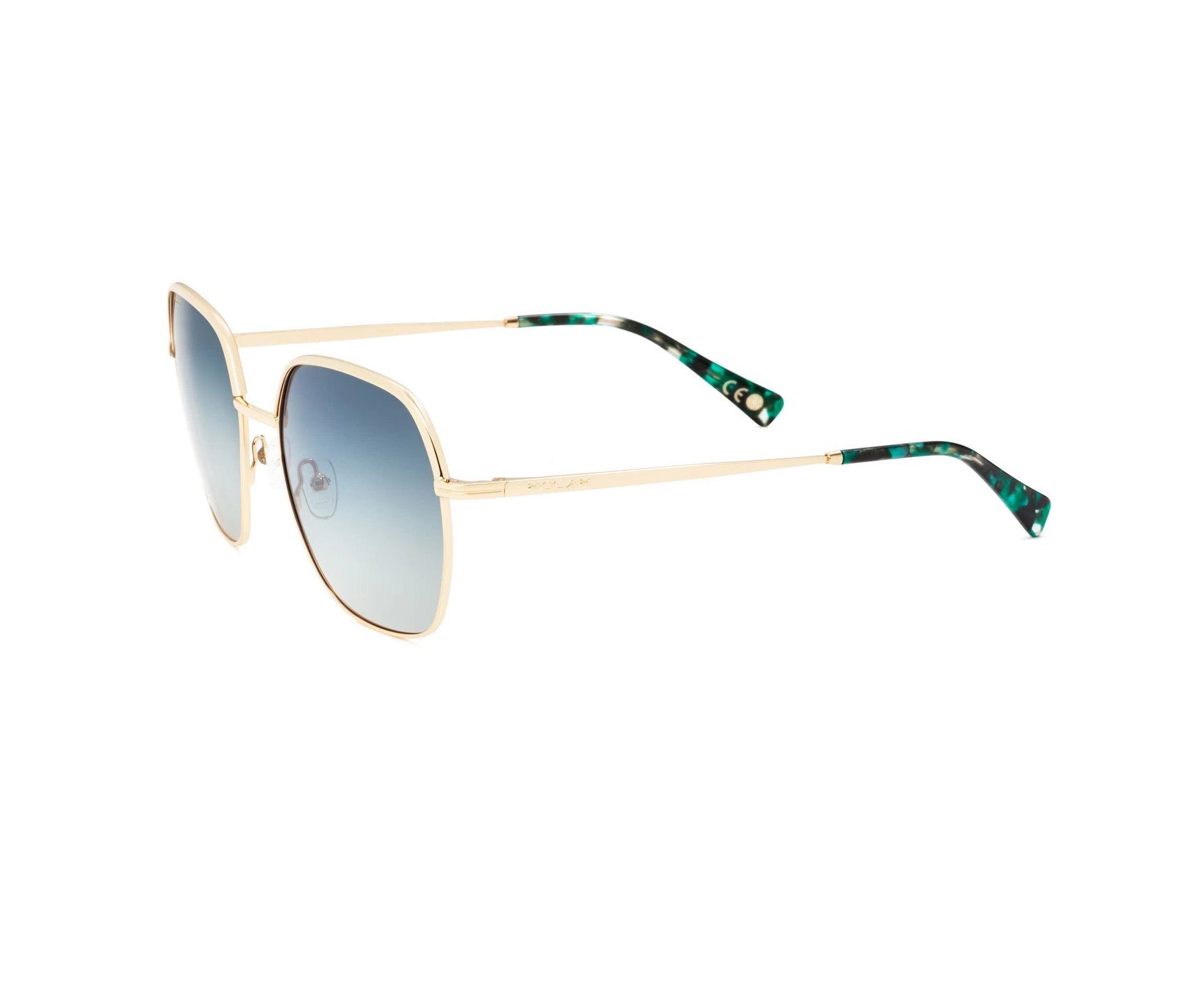 Polar MOD.GOLD 310 COL.02/G Sunglasses - Gold frame, Green lens