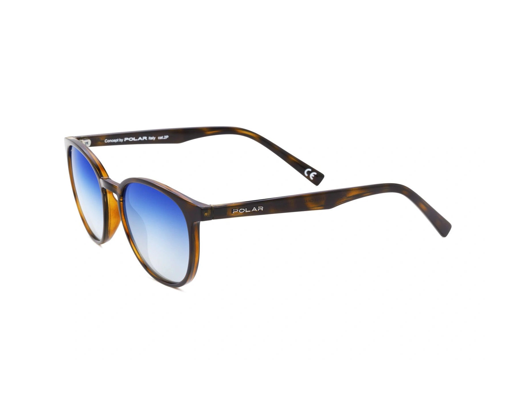 Polar MOD.ECHO COL.428/A Havana Sunglasses - Brown / Tortoise frame, Blue lens