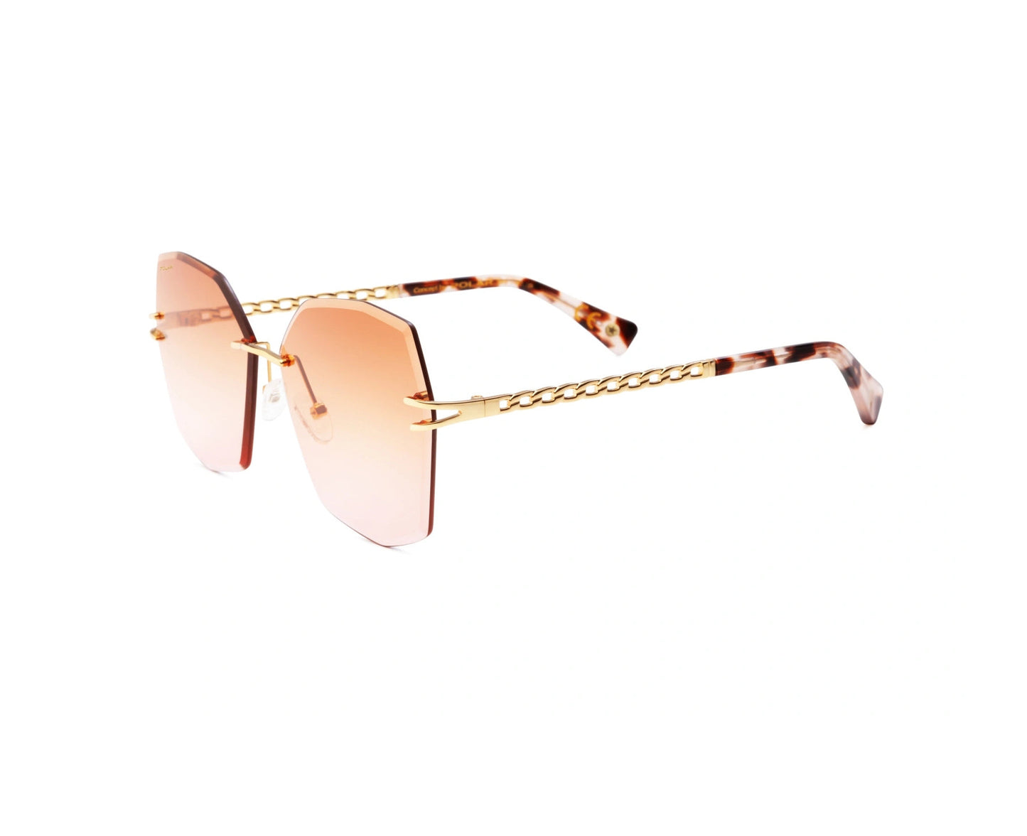 Polar MOD.GOLD 6003 COL.02/R Sunglasses - Gold frame, Pink lens