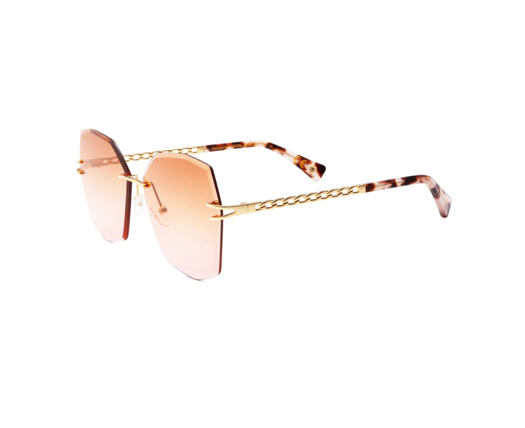 Polar MOD.GOLD 6003 COL.02/R Sunglasses - Gold frame, Pink lens