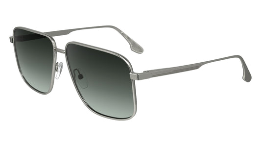 Victoria Beckham VB243S (044) Silver Sunglasses - Silver frame, Grey lens