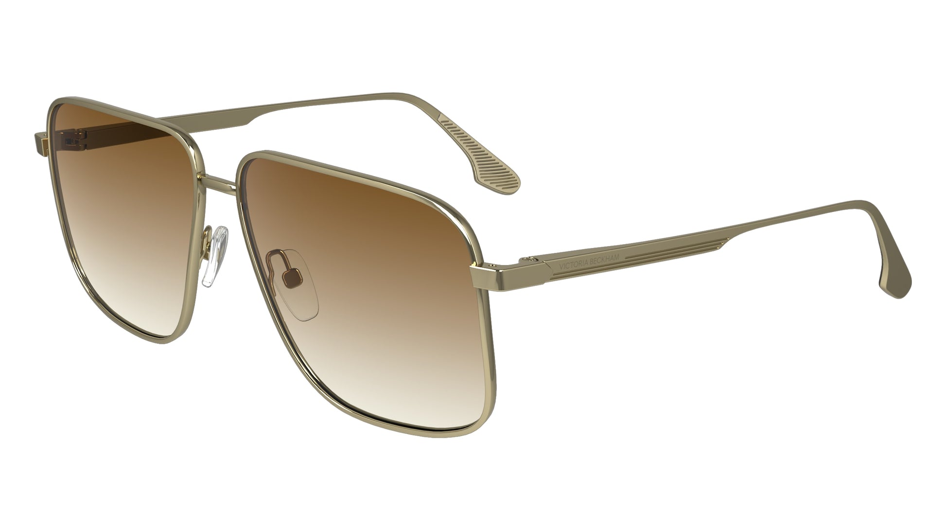 Victoria Beckham VB243S (723) Gold Sunglasses - Gold frame, Brown lens