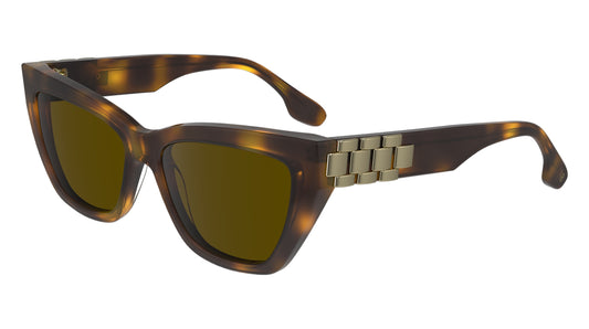 Victoria Beckham VB668S (215) Havana Sunglasses - Brown frame, Brown lens