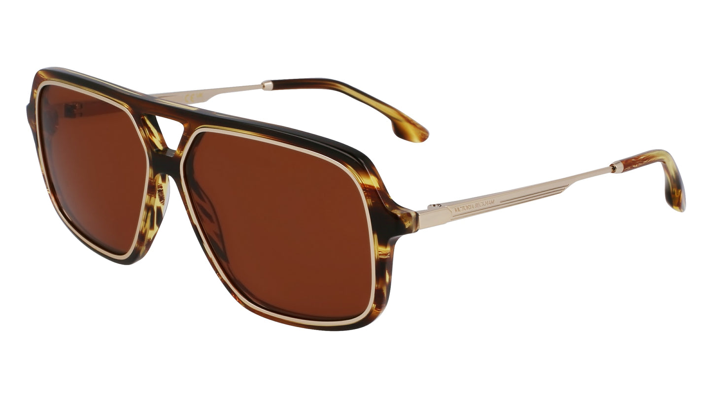 Victoria Beckham VB246S (224) Havana Sunglasses - Brown frame, Brown lens