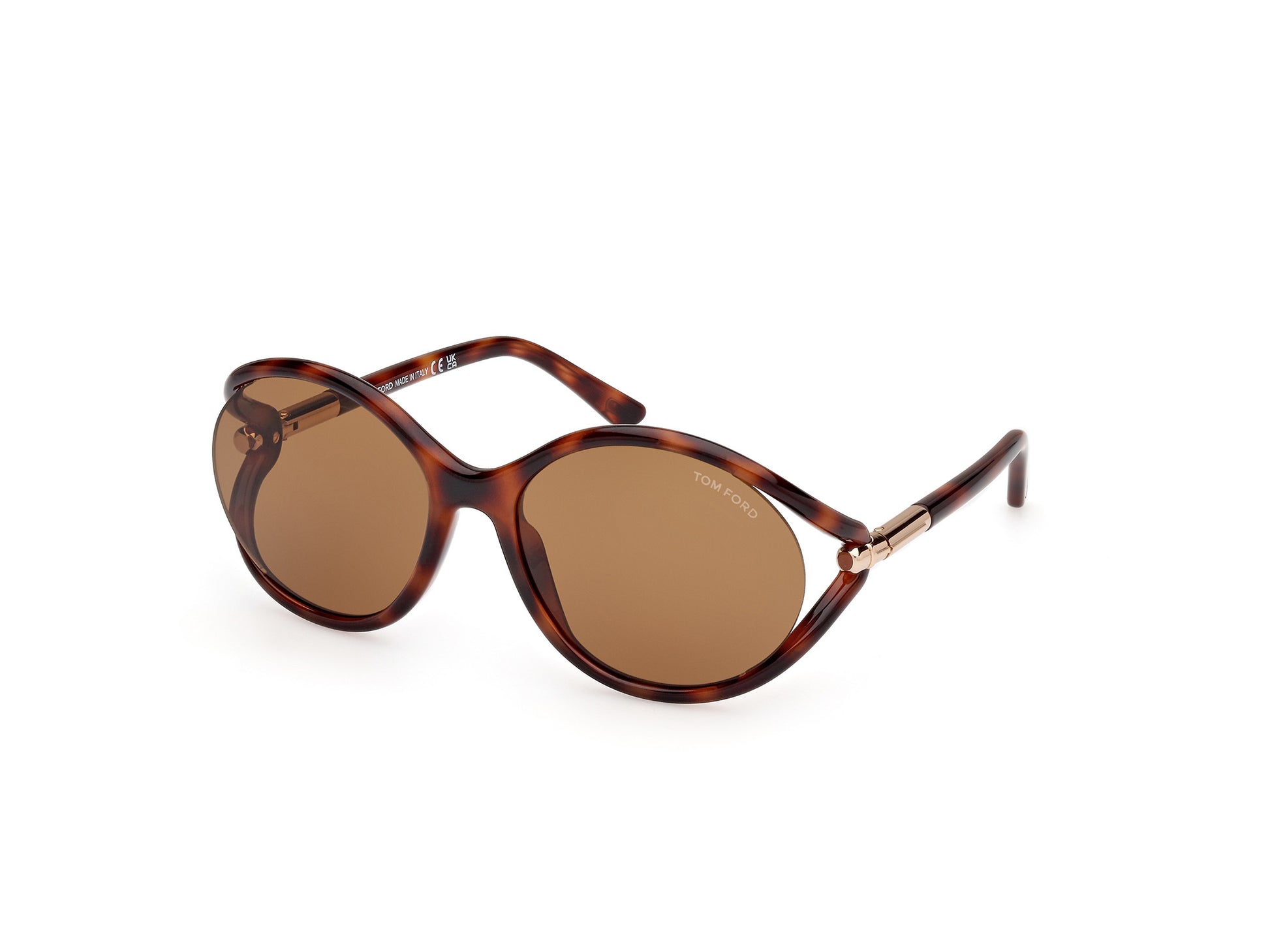 Tom Ford FT1090/S 53E Havana Sunglasses - Brown / Tortoise frame, Brown lens