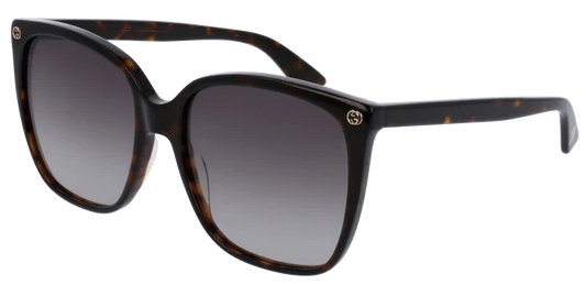 Gucci GG0022S 003 Havana Sunglasses - Brown / Tortoise frame, Brown lens