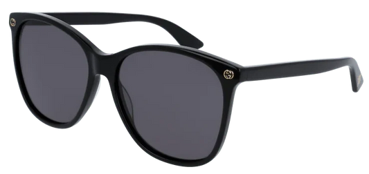Gucci GG0024S 001 Black Sunglasses - Black frame, Grey lens