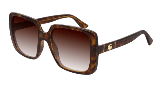 Gucci GG0632S 002 Havana Sunglasses - Brown / Tortoise frame, Brown lens