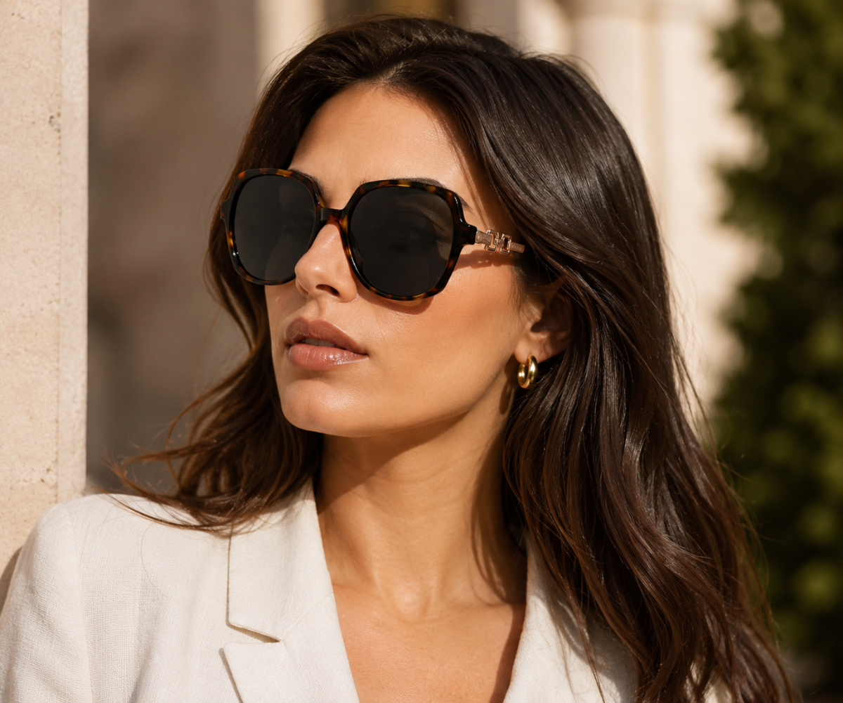 Karen Millen KM5065 134 Dark Tortoise Sunglasses