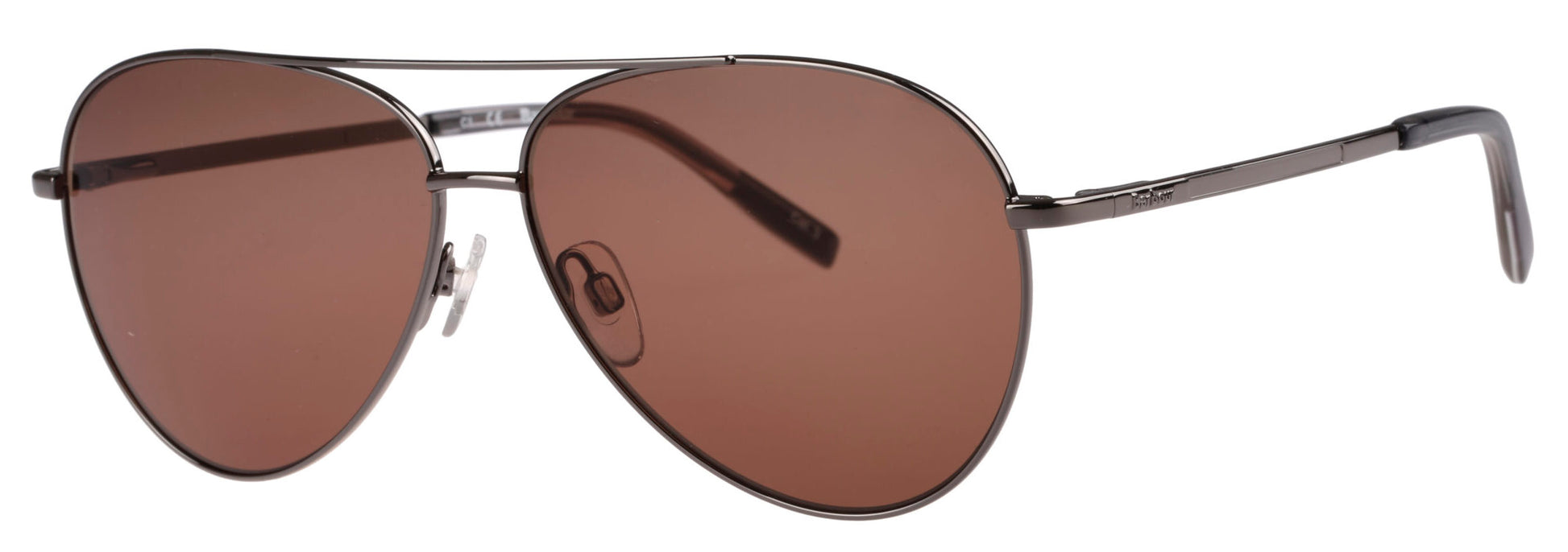 Barbour BA4051 C1 Gun Metal Sunglasses - Silver / Gunmetal frame, Brown Lens