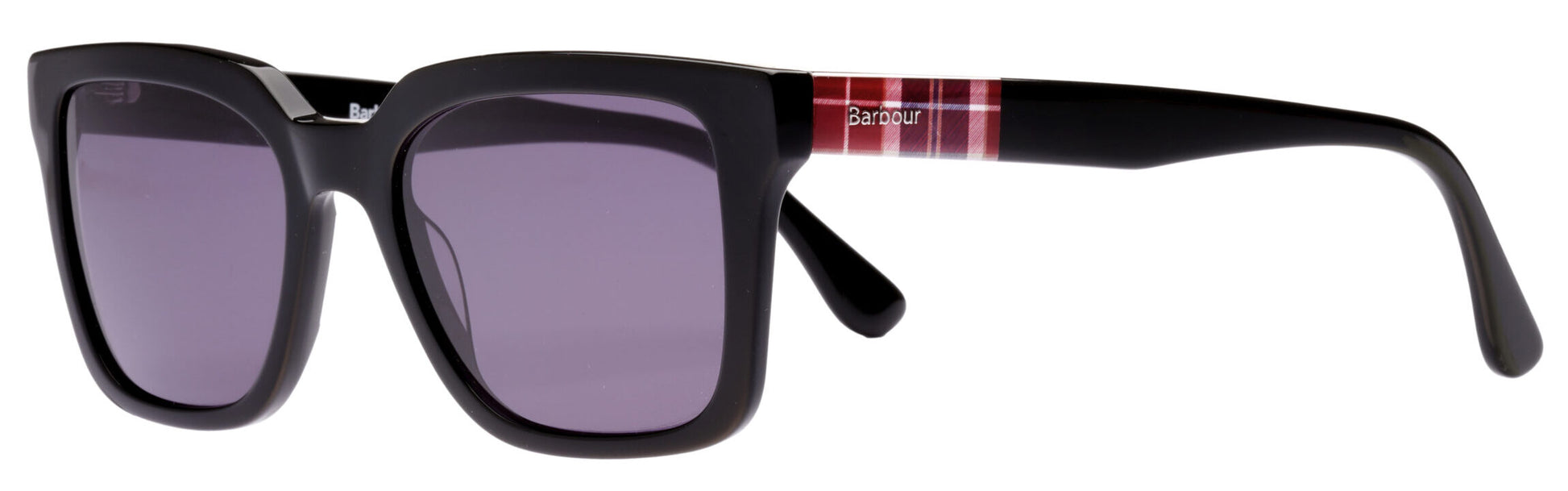 Barbour BA8101 C1 Black Sunglasses - Black frame, Purple Lens