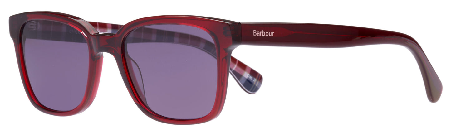 Barbour BA8104 C1 Red Sunglasses - Red / Burgundy frame, Purple Lens