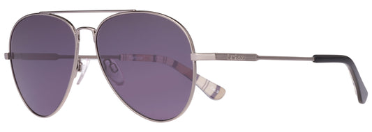 Barbour BA8112 C2 Gun Metal Sunglasses - Silver / Gunmetal frame, Purple Lens