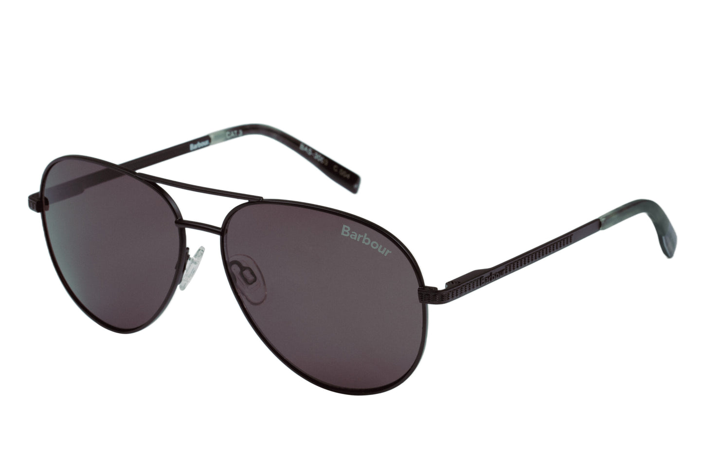 Barbour BAS-3003-004 Black Sunglasses - Black frame, Brown lens