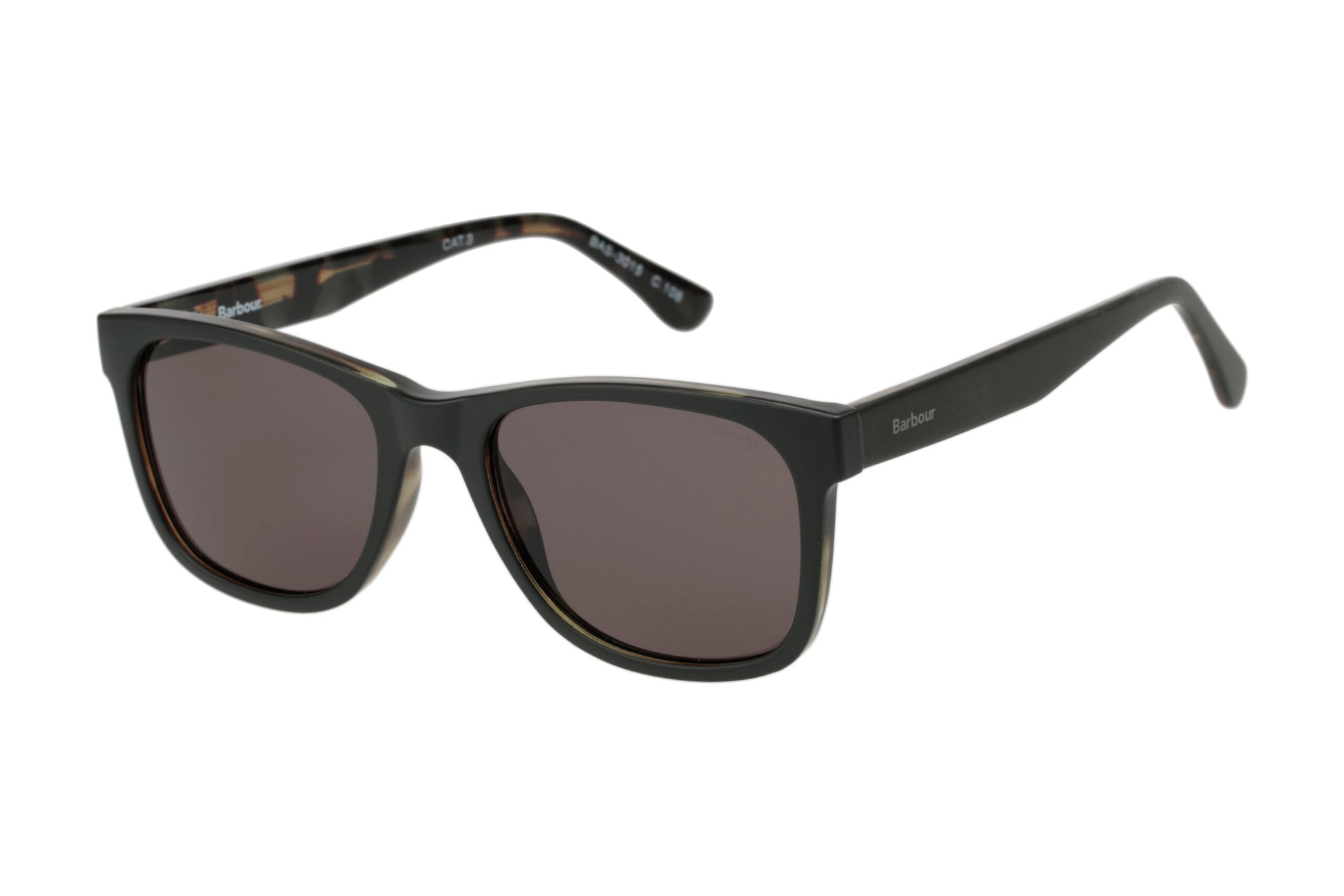 Barbour BAS-3015-108 Grey Sunglasses - Silver / Gunmetal frame, Violet Gradient lens