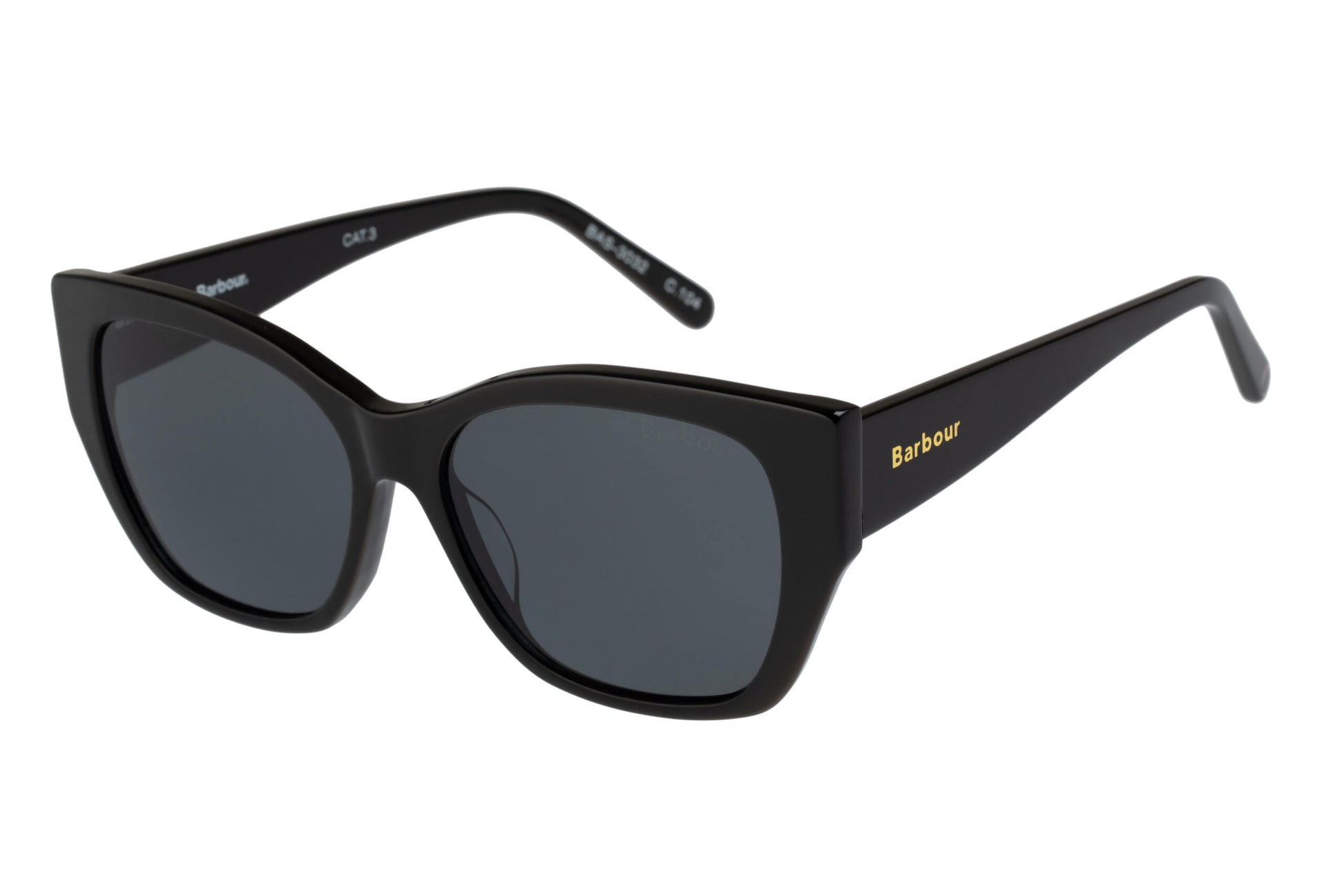 Barbour BAS-3032-104 Black Sunglasses - Black frame, Grey Lens