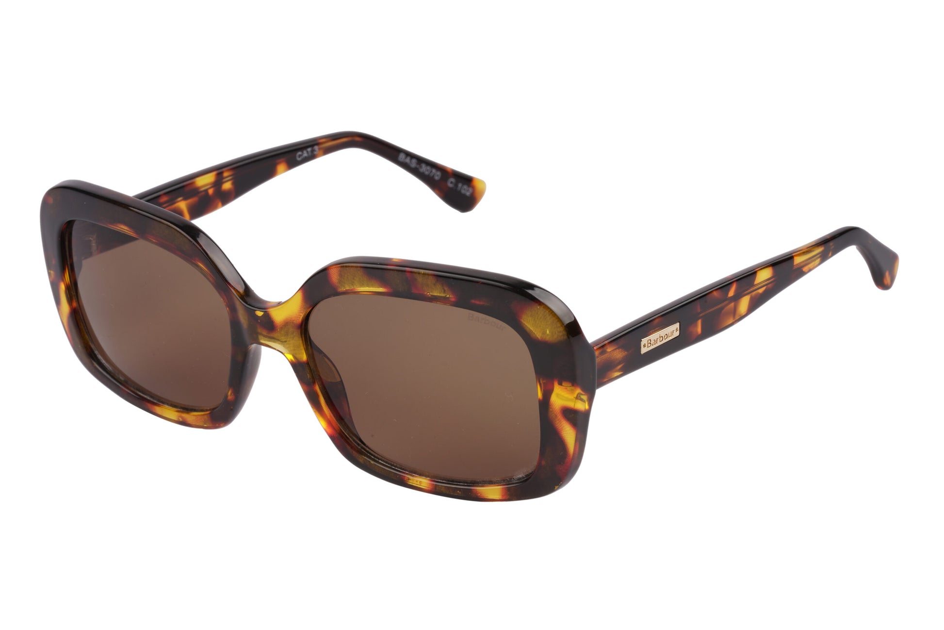 Barbour BAS-3070-102 Havana Sunglasses - Brown / Tortoise frame, Brown lens