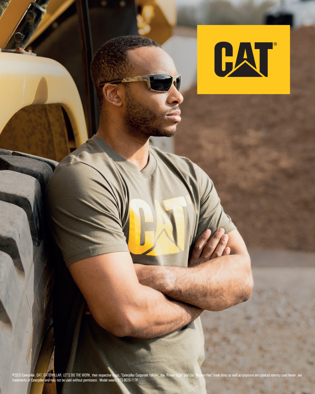 CAT CTS-8020-117P Green Sunglasses
