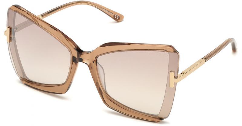 Tom Ford FT0766/S 57G Light Brown Sunglasses - Light Brown frame, Brown lens