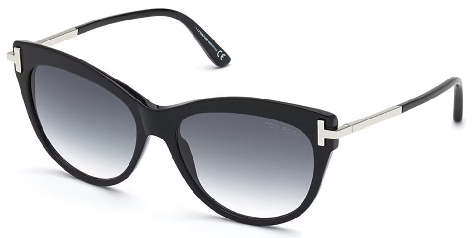 Tom Ford FT0821 01B Black Sunglasses - Black frame, Black lens