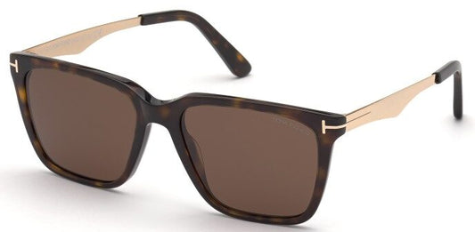 Tom Ford FT0862/S 52E Tortoise Shell Sunglasses - Brown / Tortoise frame, Brown lens