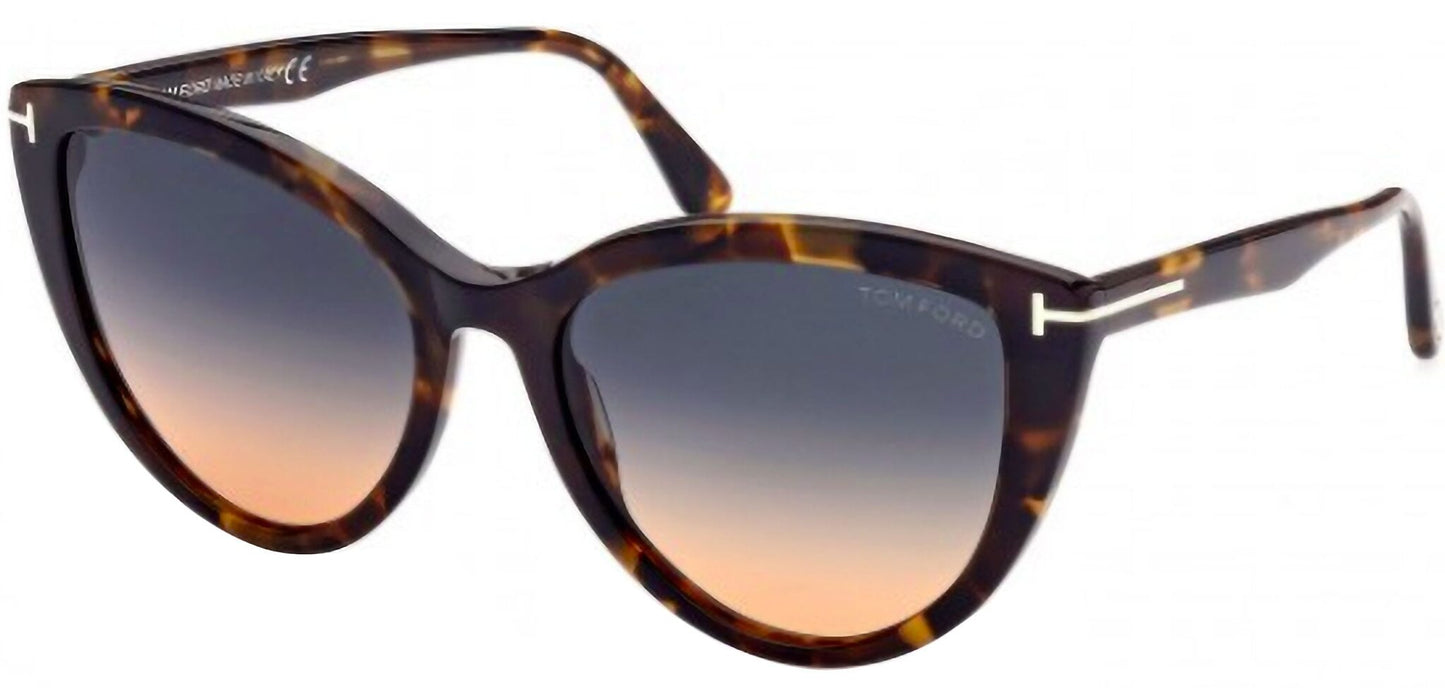Tom Ford FT0915/S 55P Tortoise Shell Sunglasses - Brown / Tortoise frame, Blue lens