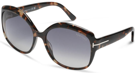 Tom Ford FT0919/S 55D Tortoise Shell Sunglasses - Brown / Tortoise frame, Blue lens