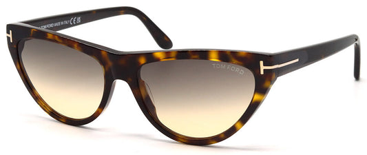 Tom Ford FT0990/S 52B Tortoise Shell Sunglasses - Brown / Tortoise frame, Brown lens