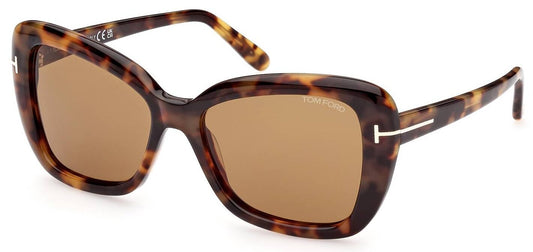 Tom Ford FT1008/S 55J Tortoise Shell Sunglasses - Brown / Tortoise frame, Brown lens