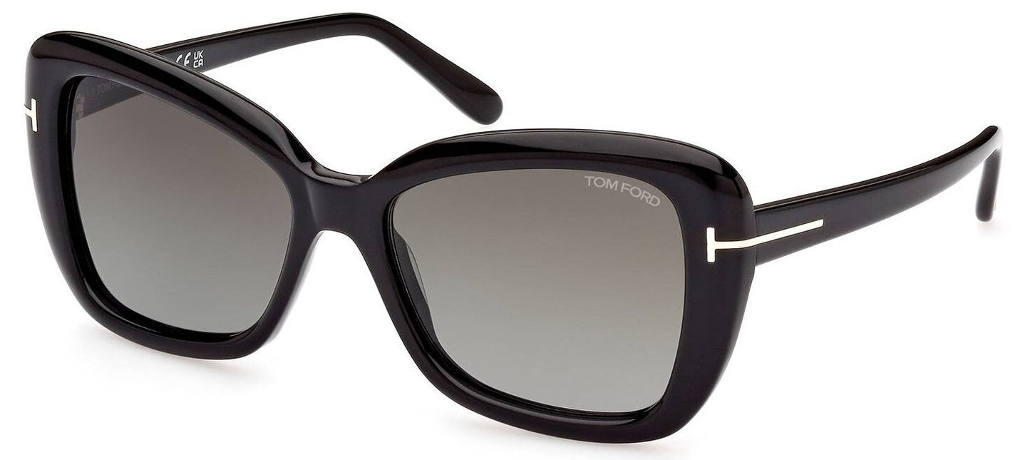 Tom Ford FT1008/S 01B Black Sunglasses - Black frame, Black lens