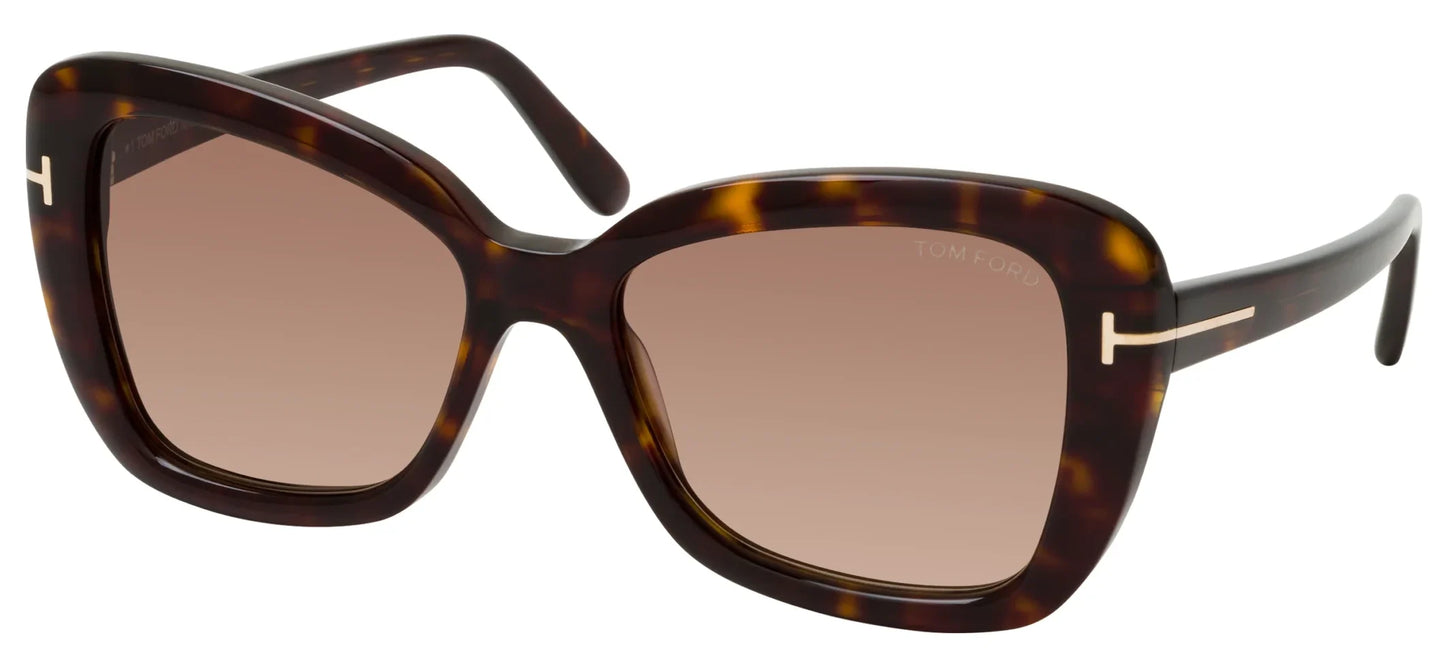 Tom Ford FT1008/S 52F Tortoise Shell Sunglasses - Brown / Tortoise frame, Brown lens
